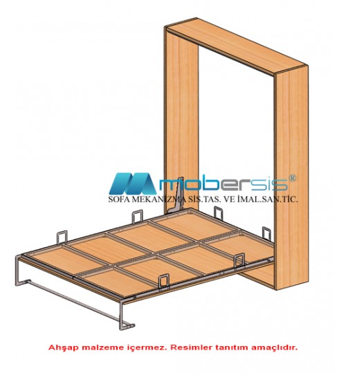 Çift kişilik dikey açılır 160x200 yatak sistemi MT-U25