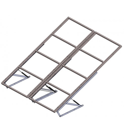 Ahşap sandıklı baza için üst metal kasa seti