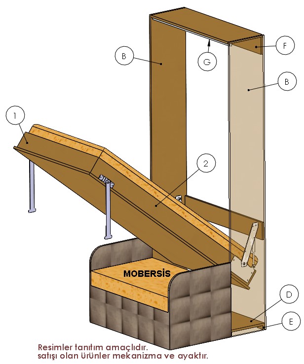Koltuk Konseptli Yatak Mekanizması